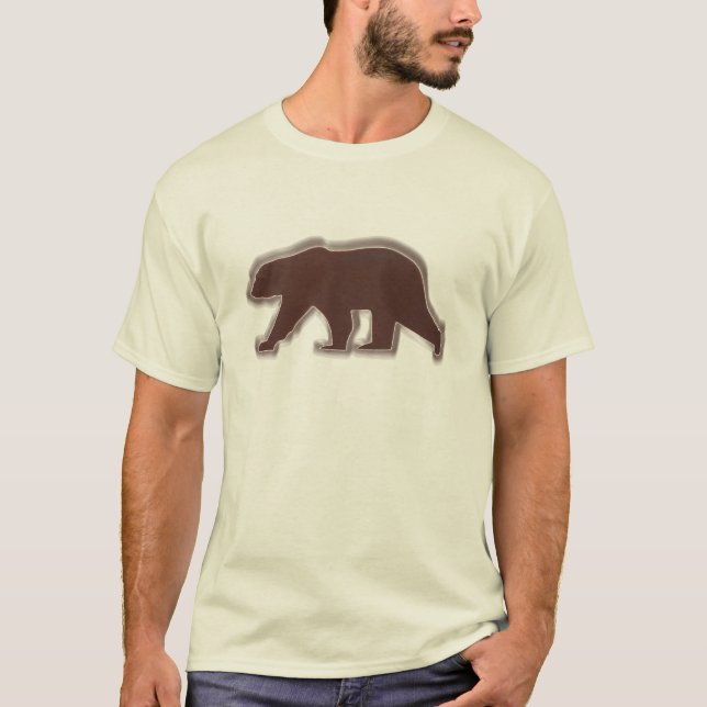 Brown Bear - customise colour t-shirt (Front)