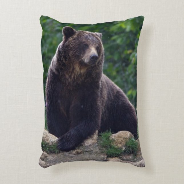 Brown bear decorative cushion (Front(Vertical))