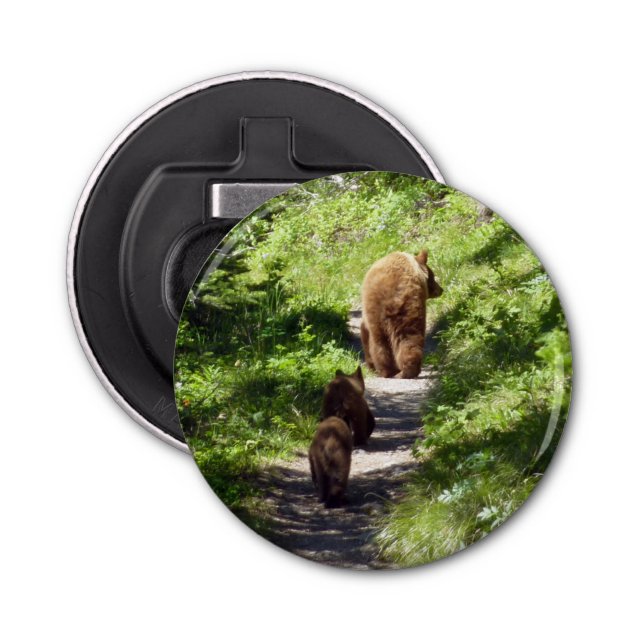 Brown Bear Family Bottle Opener (Front)