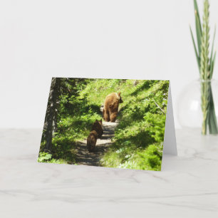 Brown Bear Family Card
