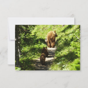 Brown Bear Family Card
