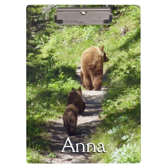 Brown Bear Family Clipboard (Front)