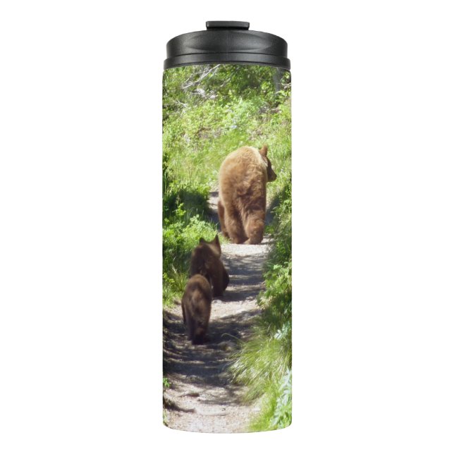 Brown Bear Family Thermal Tumbler (Front)