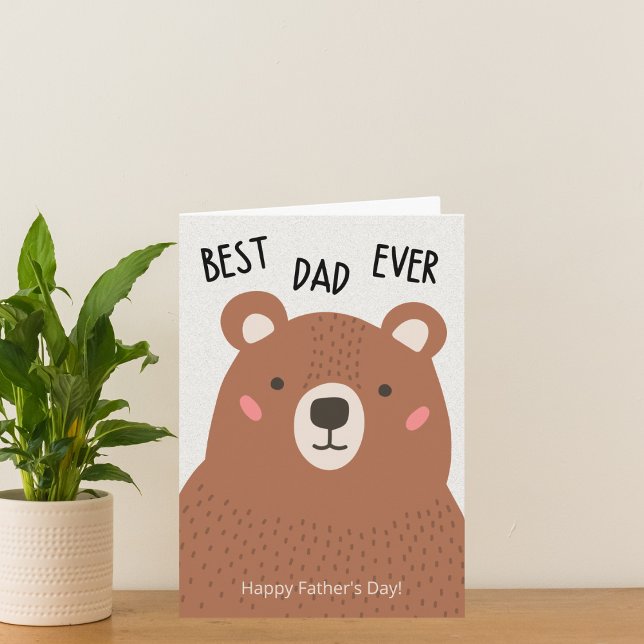 Brown Bear Father's Day Card (Creator Uploaded)