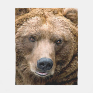 Brown Bear Fleece Blanket