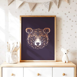 Brown Bear | Forest Animal Wall Print
