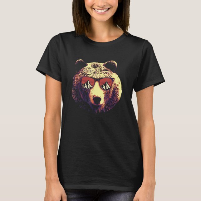 Brown Bear Great Hunting  Hunter Wildlife Bear Wit T-Shirt (Front)