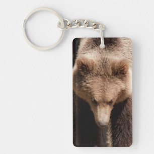Brown bear key ring