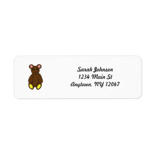 Brown Bear Label