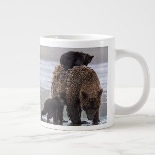 Brown Bear Lake Clark National Park Large Coffee Mug