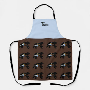 Brown Bear Lover's "Bears with Mountains" Apron
