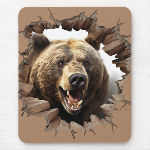 Brown Bear Mouse Mat