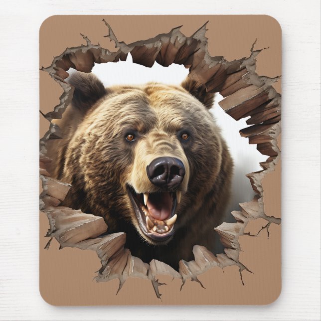 Brown Bear Mouse Mat (Front)