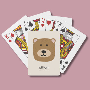 Brown Bear name Playing Cards