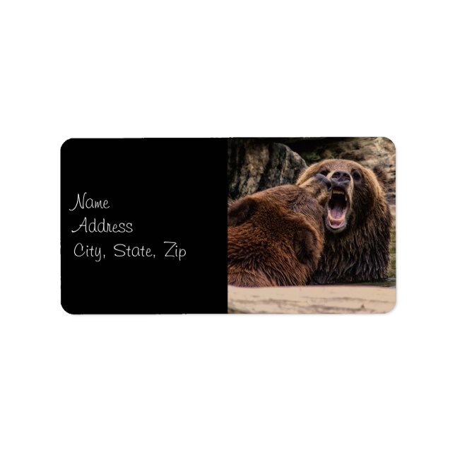 Brown Bear Photo Label (Front)