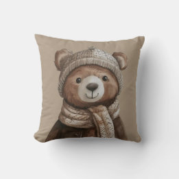 Brown Bear Pillow