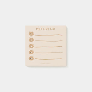 Brown Bear Post-it Notes