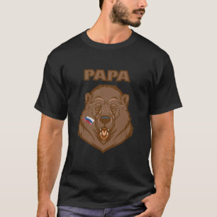 Brown Bear Russian Bear USSRcPapa Bear Russia T-Shirt