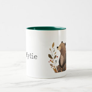 Brown Bear Two-Tone Coffee Mug