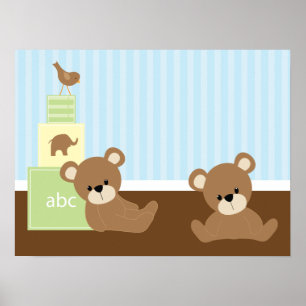 Brown Bears Kids Wall Decor