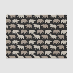 Brown Bears Tissue Paper