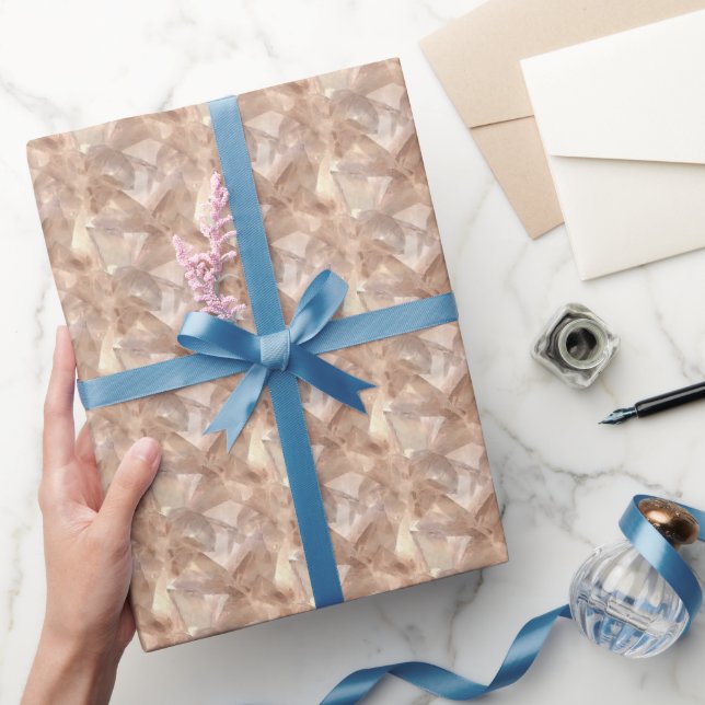 Brown & Beige Abstract  Wrapping Paper (Gifting)