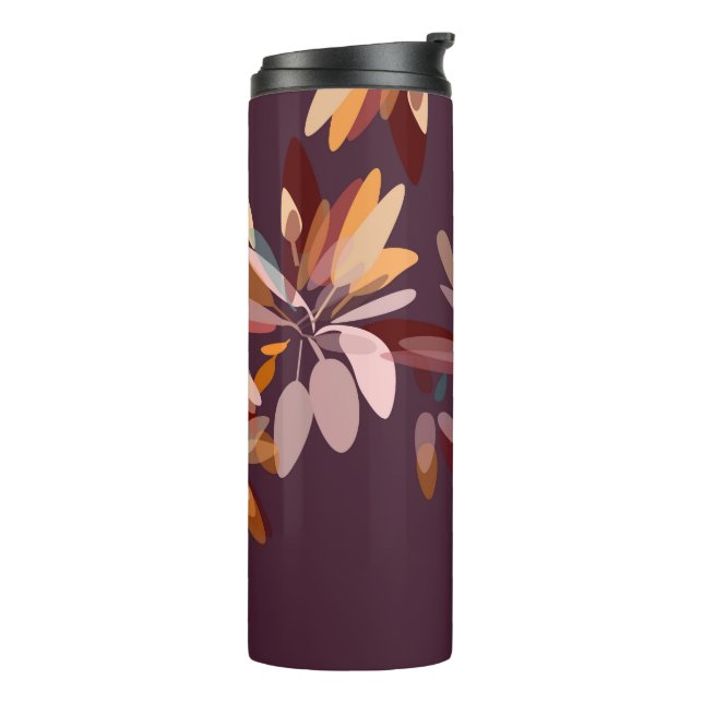 Brown, Beige and Orange Foliage Thermal Tumbler (Rotated Left)