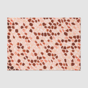Brown Beige Pink Coral Orange Tissue Paper