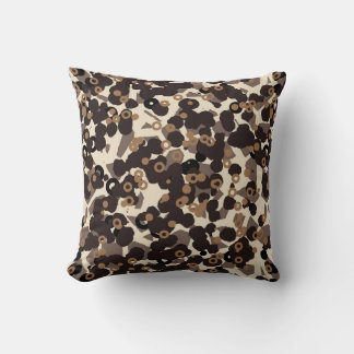 brown beige tan abstract cushion