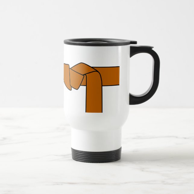 Brown Belt Travel Mug (Right)