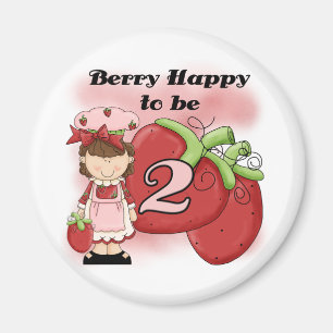 Brown Berry 2nd Birthday T-shirts and Gifts Magnet