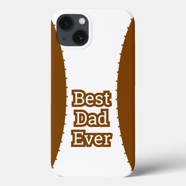 Brown Best Dad Ever Classic iPhone Case (Back)
