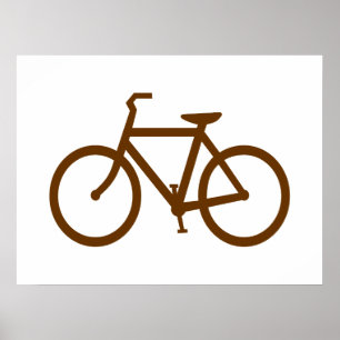 Brown Bike Poster