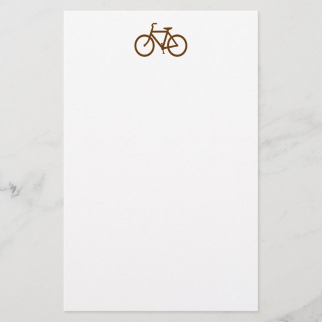 Brown Bike Stationery (Front)