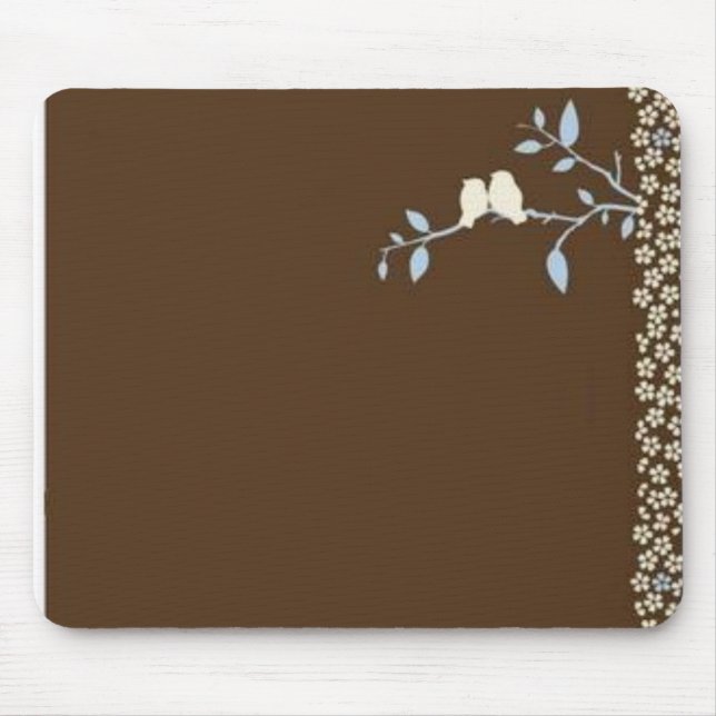 brown bird mouse mat (Front)