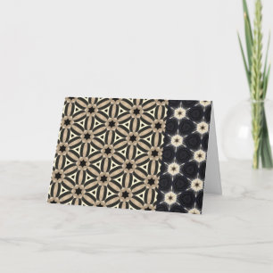 Brown Black Chic Trendy Pattern Card