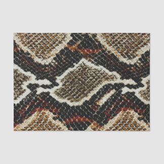 brown black red animal print snake skin tissue paper