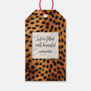 Brown Black Safari Cheetah Leopard Animal  Gift Tags