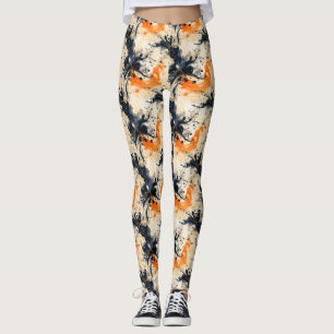 Brown Black Splash Leggings