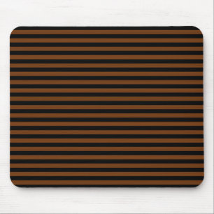 Brown Black Stripes Seamless Pattern Mouse Mat