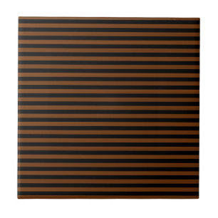 Brown Black Stripes Seamless Pattern Tile