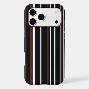 Brown, Black, White Barcode Stripe