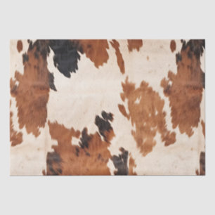 Brown Black White Cowhide Tissue Paper