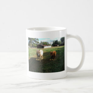 Brown Blonde, Two Miniature Horses, "Little Pony " Coffee Mug