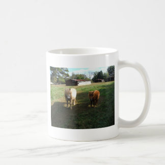 Brown Blonde, Two Miniature Horses, "Little Pony " Coffee Mug