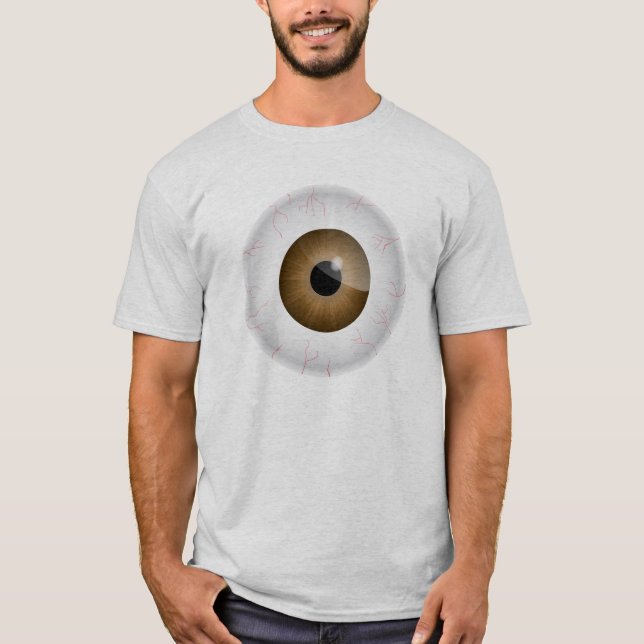 Brown Bloodshot Eyeball Shirt (Front)