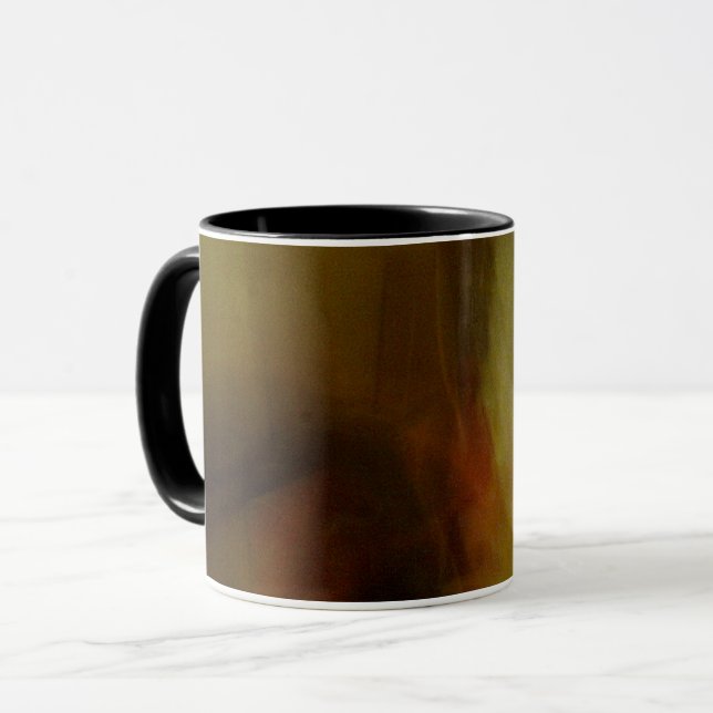 Brown Blur Background Coffee Mug (Front Left)