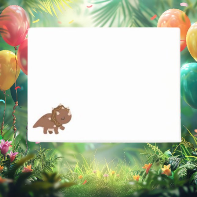 Brown Boho Dinosaur   Post-it Notes (Discover the charm of Brown Boho Dinosaur Post-it Notes! )