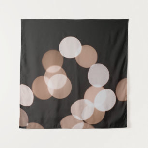 Brown bokeh lights tapestry