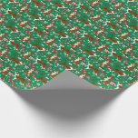 Brown Border Collie Dog Christmas Wrapping Paper<br><div class="desc">border collie,  dog,  dog christmas,  christmas dog,  christmas wrapping paper,  christmas gift wrap,  pet christmas,  border collie wrap,  border collie christmas,  brown border collie,  honey border collie</div>
